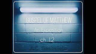 GOSPEL OF MATTHEW  AN EXPOSITION  ch 12 [upl. by Yunfei]