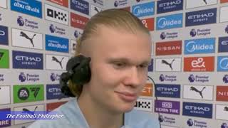 Manchester City vs Wolves 5  1 Erling Haalands postmatch interview after a dominant display [upl. by Jangro]