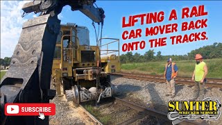 Lifting a Rail Car mover back onto the tracks [upl. by Einnahc590]