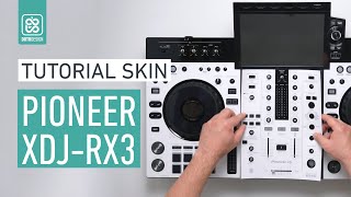 Pioneer XDJRX3 Full White Skin  How to apply a dj controller Skin  Tutorial Doto Design [upl. by Ronnica]