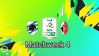 Serie B 2425 Matchweek 4 Sampdoria vs Bari [upl. by Rumit]