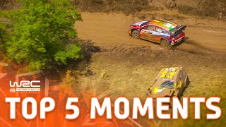 Top 5 Moments  WRC EKO Acropolis Rally Greece 2023 [upl. by Ynattyrb654]