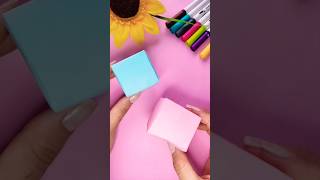 DIY Como fazer caixinha de papel fácil ❤️ Paper Box papercraft viralvideo paper [upl. by Colburn]