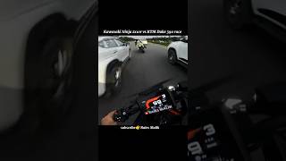 Kawasaki Ninja zx10r vs KTM Duke 390 race motovlog ytshorts shorts viralvideo [upl. by Danita]