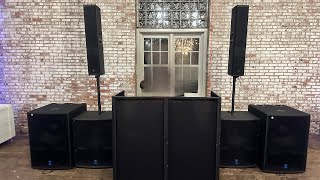 Big sound for a big venue Clean powered set up RCF NXL24 801p 2100p dj yorkville rcf djwoodz [upl. by Lux560]