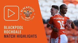 Highlights  Blackpool 2 Rochdale 2 [upl. by Richers]