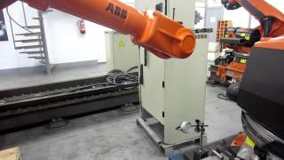 ABB IRB2400 industrial robot accuracy test in Eurobots [upl. by Drusi255]