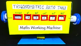 trigonometric ratios working model  values  maths tlm  maths project  diy  machine  DIY pandit [upl. by Gene355]