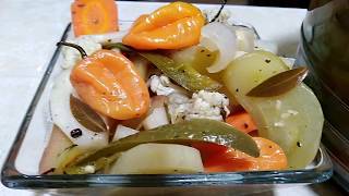 CHILES HABANEROS EN ESCABECHE DULCE  CarmenCookVlogs [upl. by Vinnie]