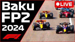 🔴F1 LIVE  Baku GP FP2  Commentary  Live Timing [upl. by Kcirdahs]