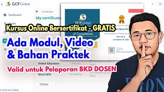 IKUTI KURSUS ONLINE INTERNASIONAL BERSERTIFIKAT GRATIS ‼️‼️  BKD Terjamin Kompetensi Bertambah [upl. by Niveb]