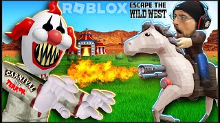 Escaping the Carnival of Terror amp the Wild West in Roblox FGTeeV [upl. by Whelan]