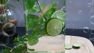 Detox mint and Lemon water  Detox Infused water  Weight loss drink by HOMEMAKERS TALE [upl. by Darcee622]