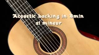 Acoustic guitar backing track in Bmin [upl. by Parrisch]