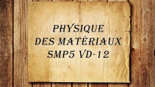 Physique des Matériaux SMPS5Chapitre  02  Réseaux direct et réciproque [upl. by Blaseio]