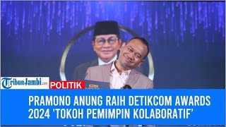 Pramono Anung Raih detikcom Awards 2024 Tokoh Pemimpin Kolaboratif [upl. by Leitao579]