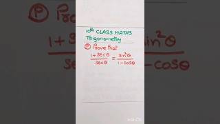 Prove that 1sec thetasec thetasin square theta1cos theta [upl. by Monia26]