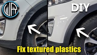 Repair Textured Plastics very simple method Bumper texture repair Save Money [upl. by Aicirtan]