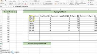 Statistik Middelværdi gennemsnit [upl. by Mitchell]