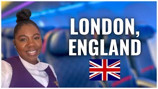 INTERNATIONAL FLIGHT ATTENDANT LIFE  28 HOURS IN LONDON ENGLAND [upl. by Mikes]