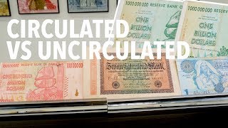 Circulated vs Uncirculated Banknotes  Whats the Difference [upl. by Anivlem]