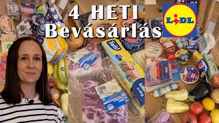 4 LIDL Heti Bevásárlás 2 főre  Mennyit költöttem [upl. by Byrd530]