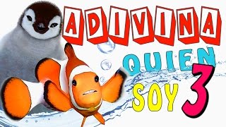 ADIVINA QUIEN SOY 3  VÍDEOS EDUCATIVOS PARA NIÑOS  LOS ANIMALES EN ESPAÑOL de 3 a 4 años [upl. by Atteuqcaj]