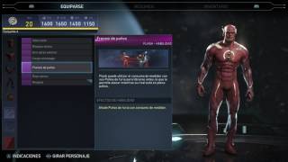 Injustice 2  Flash todas las habilidades [upl. by Balkin405]