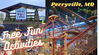 Free Activities amp Food Tour  Great Wolf Lodge Resort  Perryville Maryland  What to Eat [upl. by Nainatrad]