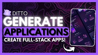 Ditto SelfBuilding AI Coding Agent  Generate Apps in Seconds Opensource [upl. by Hayotal497]