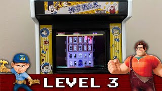 Playing FIXIT FELIX JR Mini Arcade Game  LEVEL 3 [upl. by Kcirded894]