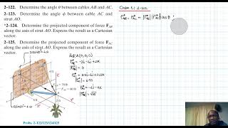 2–122 to 2–125 Force Vector Chapter 2 Hibbeler Statics Benam Academy [upl. by Mungo863]