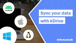 Install the kDrive app to synchronise your documents on your devices mobile phone computer etc [upl. by Galvin435]