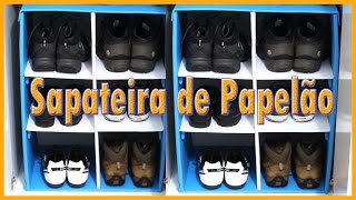 Como fazer SAPATEIRA DE CAIXA DE PAPELÃO  DIY [upl. by Mairb76]