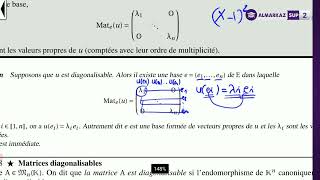 Réduction des endomorphismes  Séance 7  Diagonalisation Théorique [upl. by Ilahtan653]