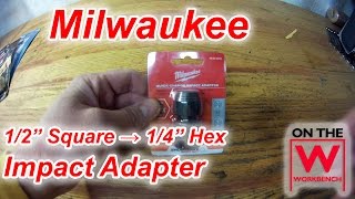 Milwaukee 12quot Square to 14quot Hex Impact Adapter [upl. by Cartwright204]