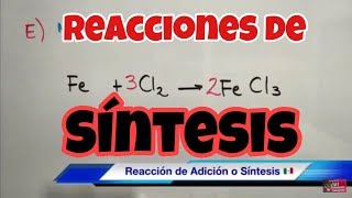 Reacciones Químicas de Síntesis o Combinación [upl. by Illa]