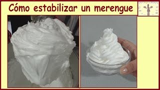 Como estabilizar un merengue Frances Italiano Suizo con cremor tartaro  merengue perfecto [upl. by Aloin]