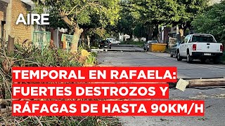 🔴 Temporal Rafaela 40 reclamos por caída de árboles y ramas 10 techos volados y una mujer herida 🔴 [upl. by Myk870]