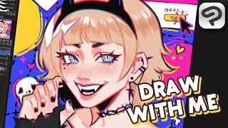 ♡ draw with me  CLIP STUDIO PAINT [upl. by Lynnelle]