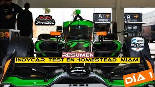 Agustín Canapino 5° Alex Palou 3° Domino Rosenqvist  Test De La Indycar en Homestead Día 1 [upl. by Rehpatsirhc]