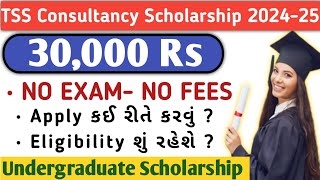 TSS Consultancy Scholarship 202425 Undergraduate Scholarship Rs30000 No FeesNo ExamVidyapoint [upl. by Petronille]