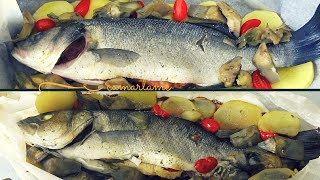 Ricetta facile e gustosa SPIGOLA O BRANZINO AL CARTOCCIO CON CARCIOFI E PATATE [upl. by Afnin16]