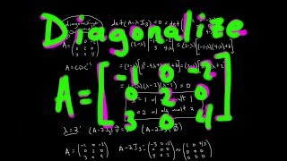 Diagonalizing 3x3 Matrix  Full Process Passing Linear Algebra [upl. by Erinn]