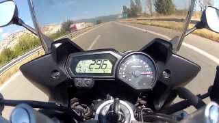 FZ1 FAZER TOP SPEED 296km [upl. by Ecinehs854]