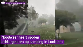 Puinruimen op de camping in Lunteren na noodweer [upl. by Schnapp]