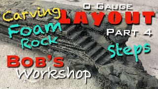 How To Carve Shape amp Make Foam Rock Steps and Walls From Styrofoam Insulation Lionel Layouts Stone [upl. by Yeniar]