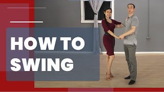 How To Swing Dance For Beginners East Coast Swing [upl. by Ahnavas500]