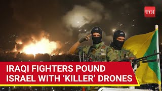 3 Drone Strikes In 10 Hours Iraqi Fighters Launch Deadly Drones On 3 Israeli Cities [upl. by Femi]