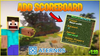 How To Add Score Board In Your Aternos Server  Best ScoreBoard Plugin For Aternos Part 4 [upl. by Paradies]